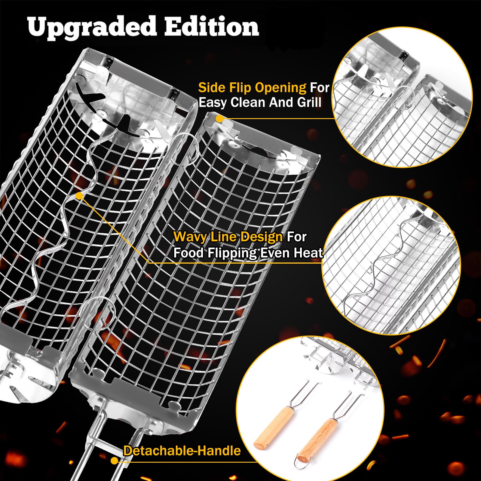 BUYYES ローリンググリルバスケット BBQ メッシュチ - Camping Cooking Roll のレビューと価格