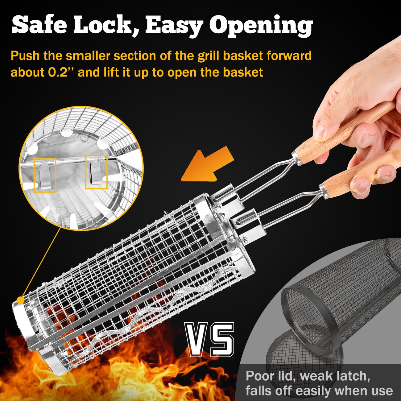 BUYYES ローリンググリルバスケット BBQ メッシュチ - Camping Cooking Roll のレビューと価格